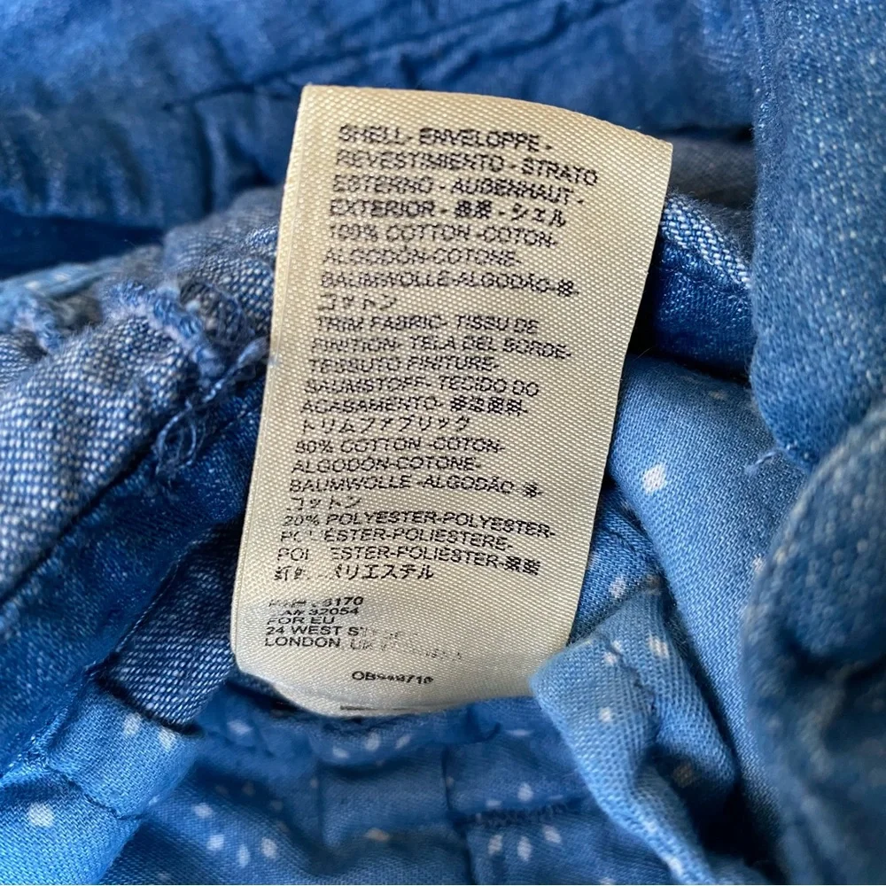 Pilcro and the Letterpress Cotton Size 10 denim blue jumpsuit - Picture 6 of 9